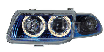 Тунинг фарове Ангелски очи сини комплект (ляв и десен) за OPEL ASTRA F  (56_, 57_) седан от 1995 до 1998 | avto.bim.bg