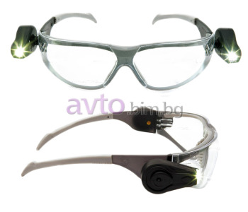 Защитни очила класичeски 3M LED Light Vision - прозрачни - Предпазни очила  | avto.bim.bg