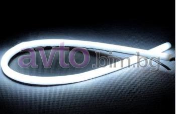 LED гъвкави DRL светлини с функция мигач - 60см. 12v - Дневни светлини -  DRL | avto.bim.bg