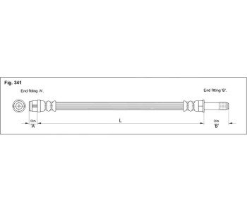 Д/Л спирачен маркуч, преден STARLINE за AUDI Q5 (8R) от 2008 до 2012
