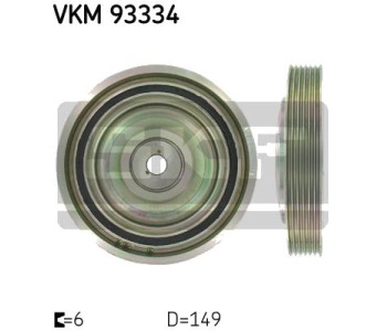 Ремъчна шайба, колянов вал SKF VKM 93334 за PEUGEOT 206 (2A/C) хечбек от 1998 до 2009