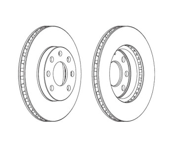 Спирачен диск вентилиран Ø236mm FERODO за OPEL ASTRA F (51_, 52_) комби от 1991 до 1998
