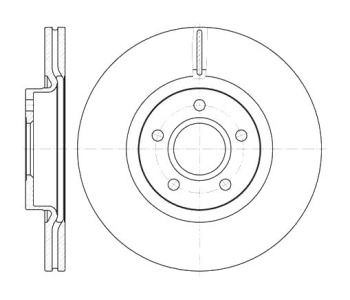 Спирачен диск вентилиран Ø300mm за FORD FOCUS III от 2010 до 2018