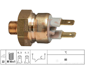 Термошалтер, предупредителна лампа за охладителната течност EPS 1.840.056 за AUDI 100 Avant (4A, C4) от 1990 до 1994