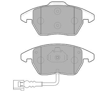 Комплект спирачни накладки DELPHI за AUDI A1 Sportback (8XA, 8XF) от 2011 до 2018