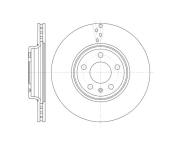 Спирачен диск вентилиран Ø314mm за AUDI A4 Avant (8W, B9) от 2015