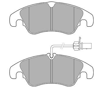Комплект спирачни накладки DELPHI за AUDI Q5 (8R) от 2008 до 2012