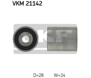 Паразитна/ водеща ролка, зъбен ремък SKF VKM 21142 за SEAT AROSA (6H) от 1997 до 2004