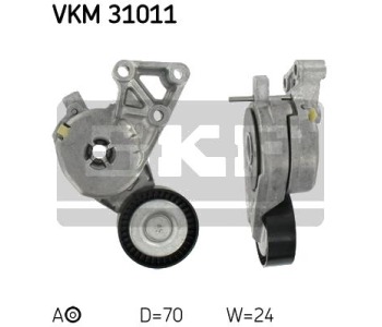 Обтящна ролка, пистов ремък SKF VKM 31011 за VOLKSWAGEN GOLF V Plus (5M1, 521) от 2005 до 2013