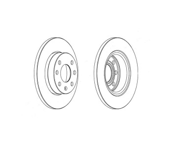 Спирачен диск плътен Ø236mm FERODO за OPEL ASTRA F (51_, 52_) комби от 1991 до 1998