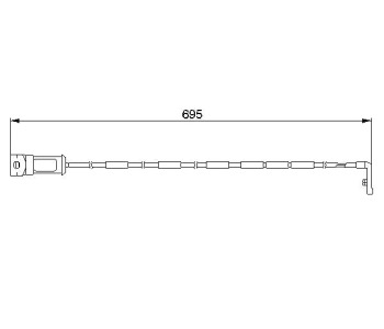 Индикатор, износване на накладките BOSCH за OPEL ASTRA F (51_, 52_) комби от 1991 до 1998