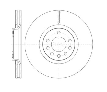 Спирачен диск вентилиран Ø321mm за OPEL ASTRA H (L48) хечбек от 2004 до 2014