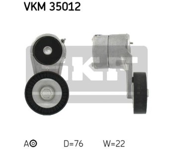 Обтящна ролка, пистов ремък SKF VKM 35012 за OPEL CORSA C (F08, F68) от 2000 до 2009