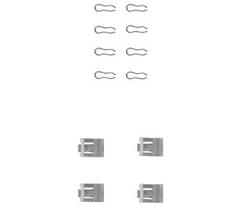 Комплект принадлежности дискови накладки DELPHI за FIAT RITMO (138_) от 1978 до 1988