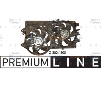 Вентилатор, охлаждане на двигателя HELLA 8EW 351 039-681 за FIAT PUNTO GRANDE EVO (199) от 2008 до 2012