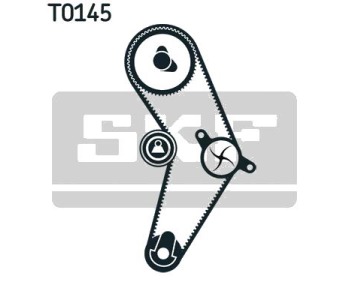 Водна помпа+ к-кт ангренажен ремък SKF VKMC 02206-2 за FIAT DOBLO (119)  пътнически от 2001 до 2009