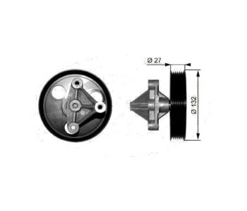 Паразитна/ водеща ролка, пистов ремък GATES T36194 за RENAULT MODUS (F/JP0_) от 2004 до 2012