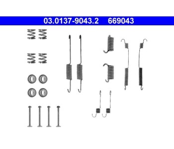 Комплект принадлежности, спирани челюсти ATE за FORD ESCORT III (GAA) от 1980 до 1985