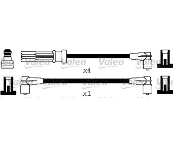 Комплект запалителни кабели VALEO за VOLVO 740 (744) от 1983 до 1992