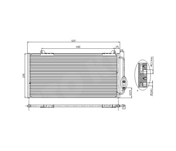 Климатичен радиатор размер 650/320/32 за HONDA ACCORD V (CE, CF) европейски  от 1995 до 1998