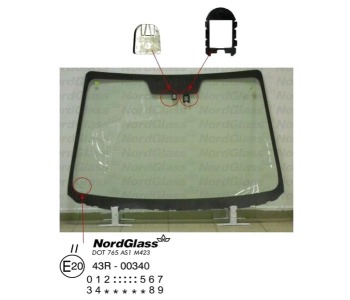 Челно стъкло NordGlass за MAZDA 5 (CR19) от 2005 до 2010