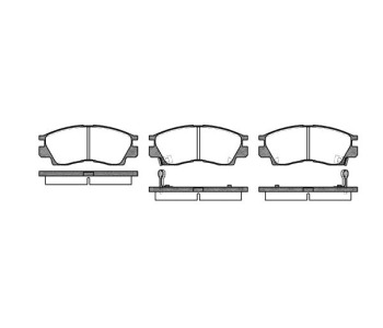 Комплект спирачни накладки ROADHOUSE за MITSUBISHI SAPPORO III (E16A) от 1987 до 1990