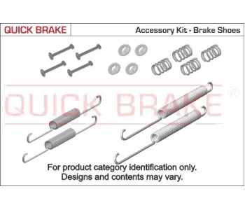 Комплект принадлежности, спирани челюсти QUICK BRAKE за HYUNDAI ACCENT I (X-3) седан от 1995 до 1999