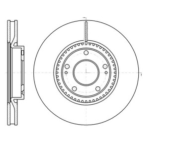 Спирачен диск вентилиран Ø299mm за HYUNDAI i30 (FD) комби от 2007 до 2012