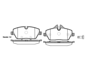 Комплект спирачни накладки ROADHOUSE за MINI COOPER (F57) кабриолет от 2014