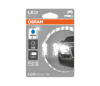 Крушки LED OSRAM W5W 12V W2,1x9,5d 2бр. - Диодни LED крушки