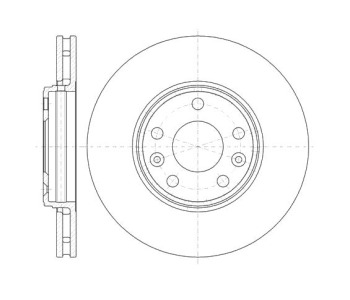 Спирачен диск вентилиран Ø296mm ROADHOUSE за RENAULT LAGUNA III (BT0/1) от 2007 до 2015