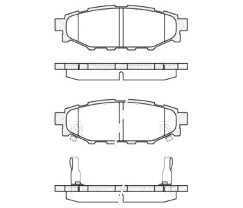 Комплект спирачни накладки ROADHOUSE за SUBARU OUTBACK (BL, BP) от 2003 до 2010