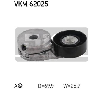 Обтящна ролка, пистов ремък SKF VKM 62025 за RENAULT LAGUNA III (BT0/1) от  2007 до 2015