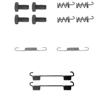 Комплект принадлежности, челюсти за ръчна спирачка DELPHI за MERCEDES C (S202) комби от 1996 до 2001