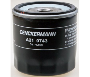Маслен филтър DENCKERMANN A210743 за VOLKSWAGEN GOLF VII (5G1, BQ1, BE1, BE2) от 2012
