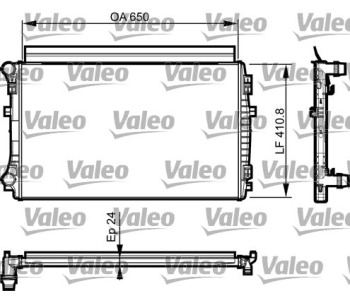 Радиатор, охлаждане на двигателя VALEO 735558 за AUDI A3 Limousine (8YS) от 2020