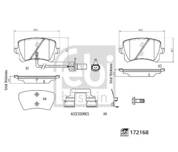 Прекъсвач на налягане, климатизация FEBI BILSTEIN 172236 за BMW X5 (F15, F85) от 2012 до 2018