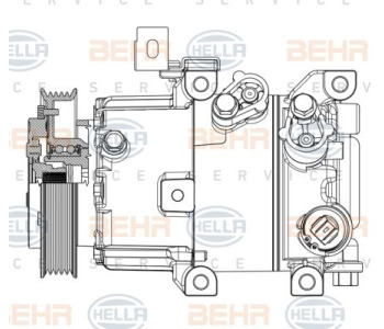 Кондензатор, климатизация HELLA 8FC 351 008-484 за RENAULT CLIO IV (KH_) комби от 2013 до 2019
