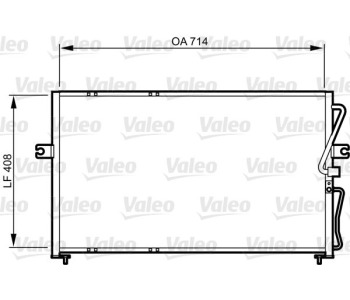 Кондензатор, климатизация VALEO 814270 за KIA CARNIVAL II (GQ) от 1999 до 2007