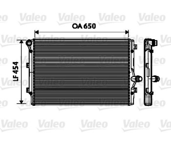 Радиатор, охлаждане на двигателя VALEO 734333 за SEAT LEON (1P1) от 2005 до 2012