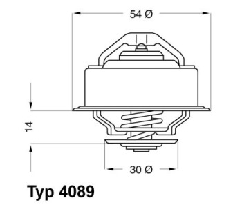 Термостат, охладителна течност BorgWarner (Wahler) 4089.87D за VOLVO 940 I (944) от 1990 до 1995