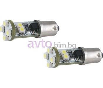 Комплект LED крушки за габаритни светлини T4W 5W BA9S - Диодни LED крушки