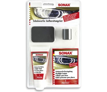 Комплект за възстановяване на фарове в 2 стъпки SONAX - Почистващи препарати