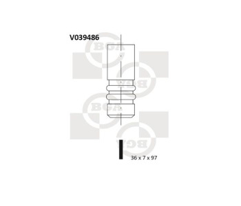 Всмукателен клапан BGA V039486 за VOLKSWAGEN CADDY II (9K9B) пътнически от 1995 до 2004