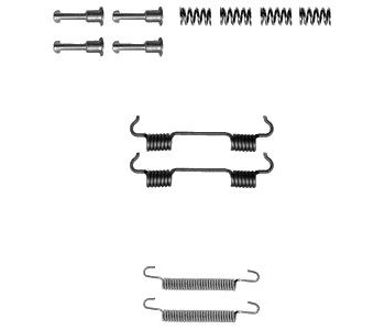 Комплект принадлежности, челюсти за ръчна спирачка DELPHI за BMW 3 Ser (E90) от 2008 до 2012