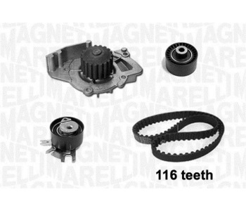 Водна помпа+ к-кт ангренажен ремък MAGNETI MARELLI 341401690001 за CITROEN C5 III (RD) от 2008 до 2017