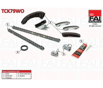 Комплект ангренажна верига FAI AutoParts TCK79WO за KIA SPORTAGE (SL) от  2009 до 2015