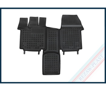 Гумена стелка предна черна 1бр. - REZAW-PLAST 200133 за VOLKSWAGEN MULTIVAN T7 от 2021