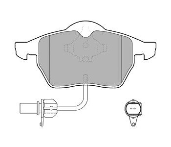 Комплект спирачни накладки DELPHI за AUDI A6 (4B2, C5) от 1997 до 2005