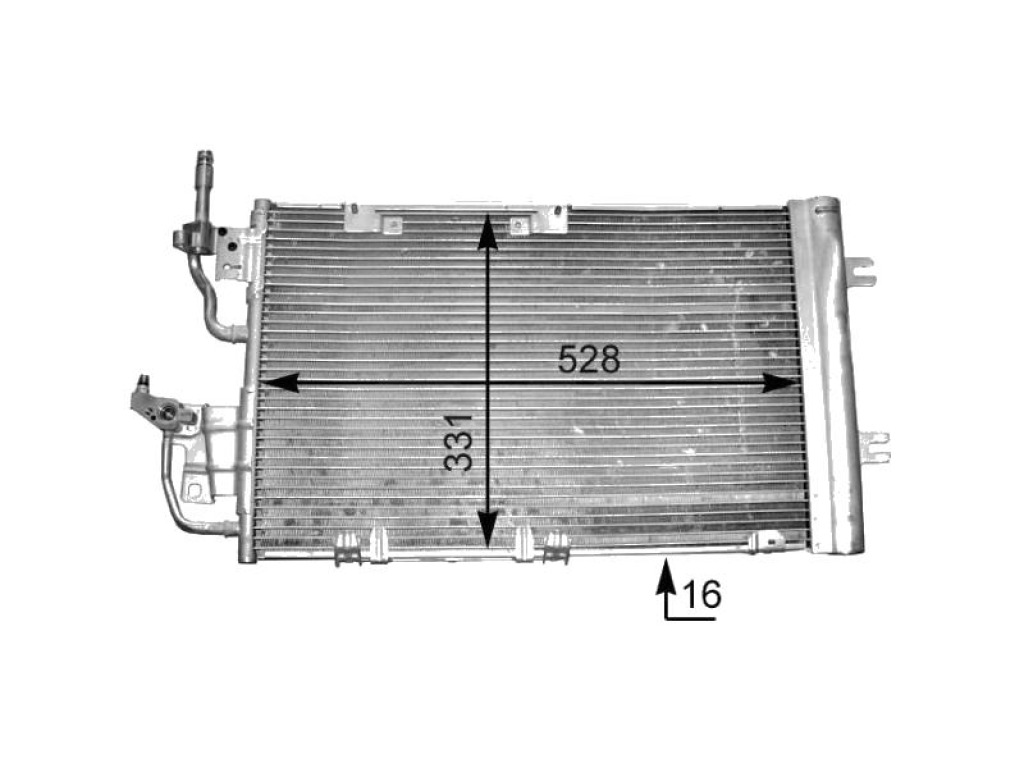 Кондензатор климатизации P.R.C за OPEL ASTRA H GTC (L08) от 2005 до 2010